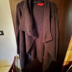 Saks Fifth Avenue Dark Brown Cardigan